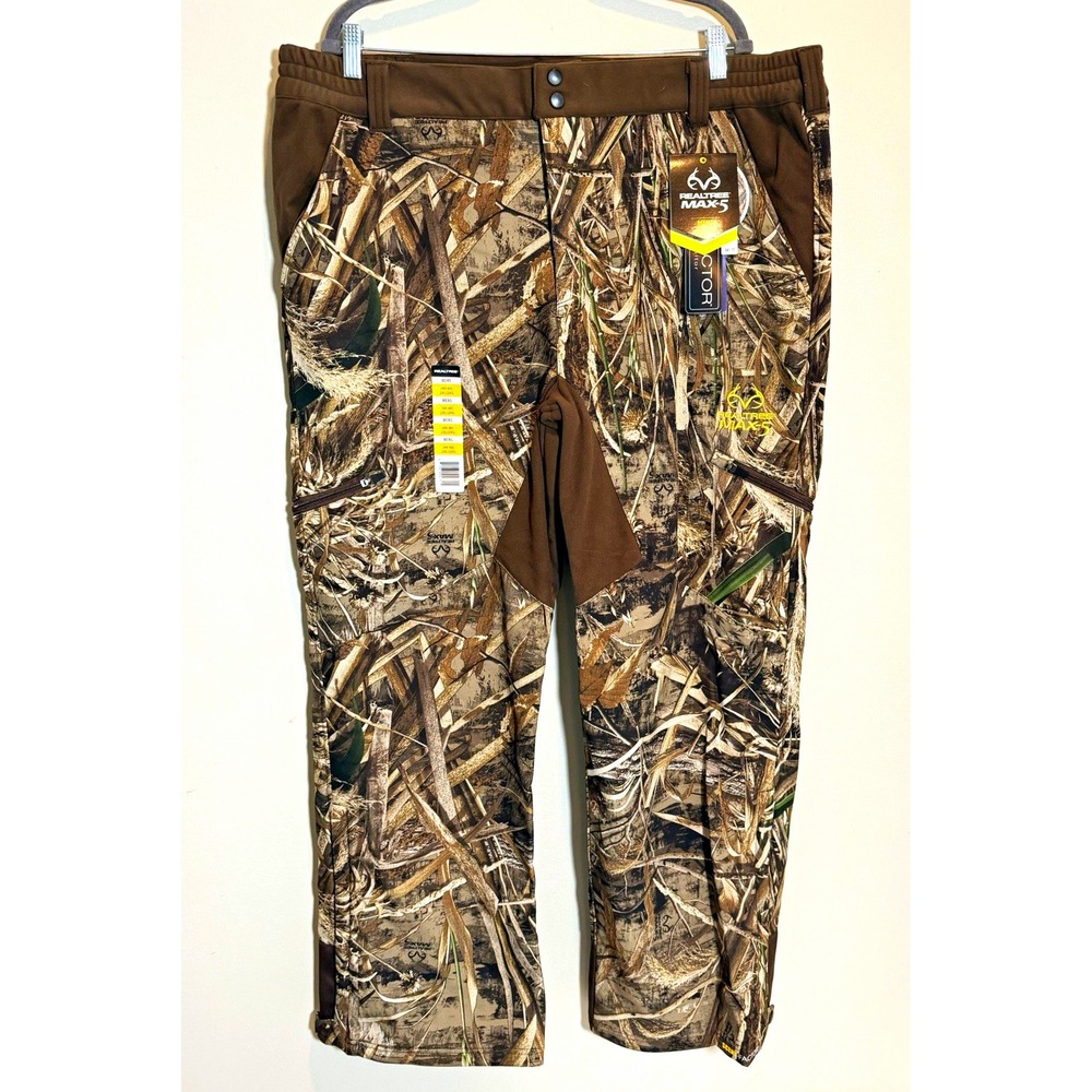 Realtree Max-5 Softshell Hunting Pants Windproof Water Resistant Men’s 2XL